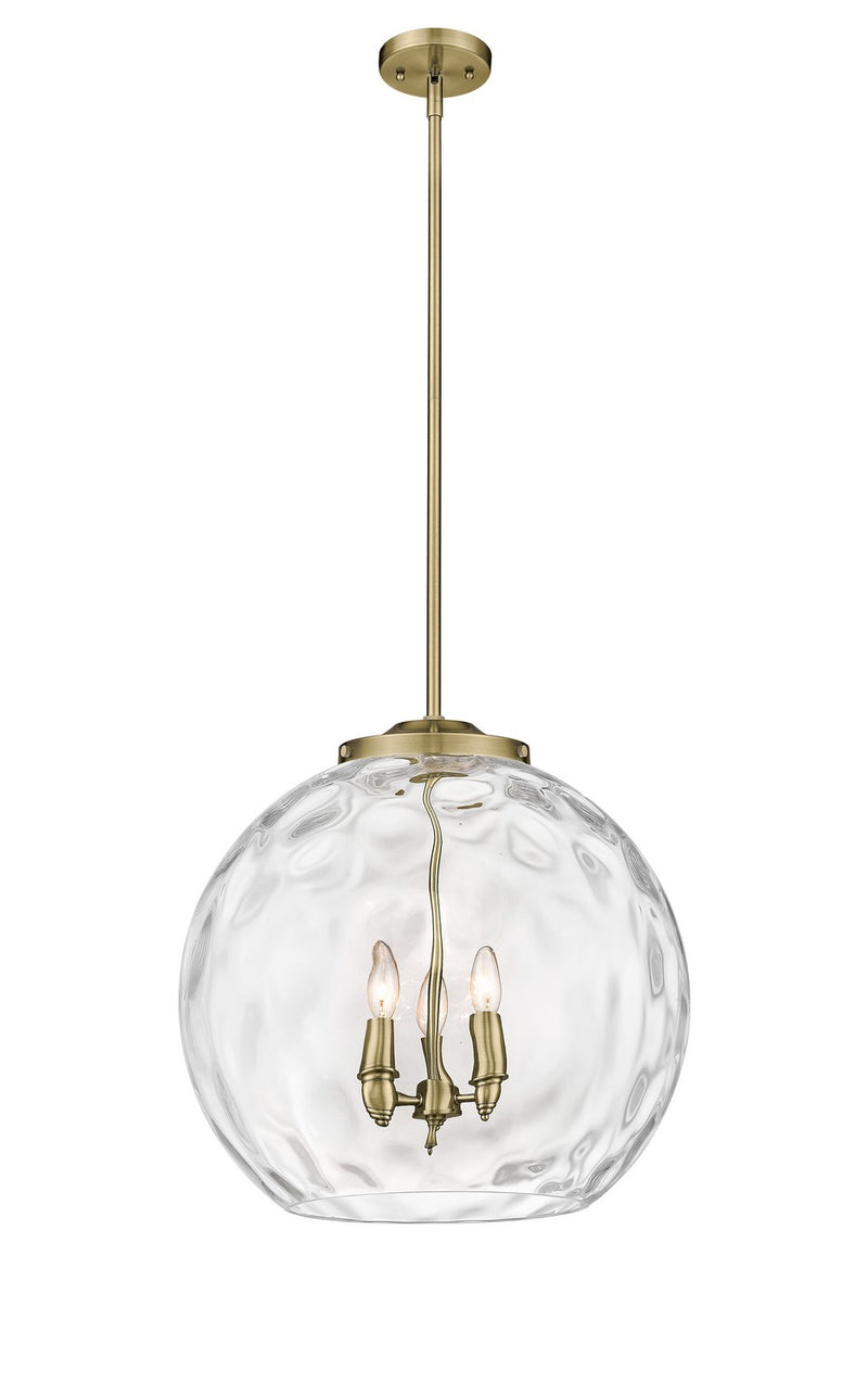 Innovations 221-3S-AB-G1215-18-LED LED Pendant, Antique Brass