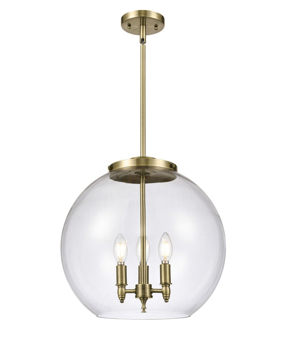 Innovations 221-3S-AB-G122-16-LED LED Pendant, Antique Brass