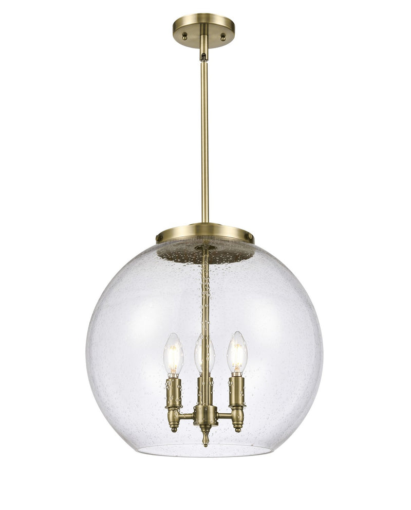 Innovations 221-3S-AB-G124-16-LED LED Pendant, Antique Brass