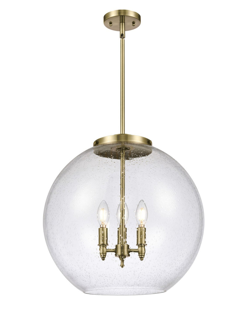 Innovations 221-3S-AB-G124-18-LED LED Pendant, Antique Brass