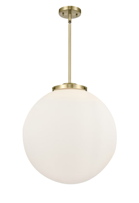 Innovations 221-3S-AB-G201-18 Three Light Pendant, Antique Brass