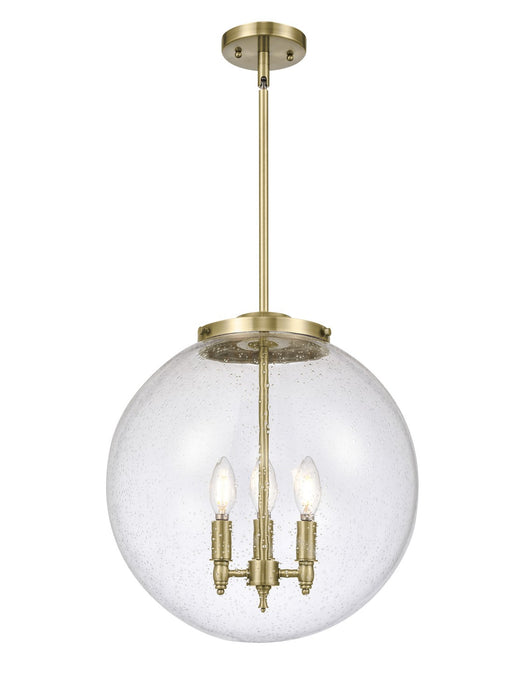Innovations 221-3S-AB-G204-16 Three Light Pendant, Antique Brass