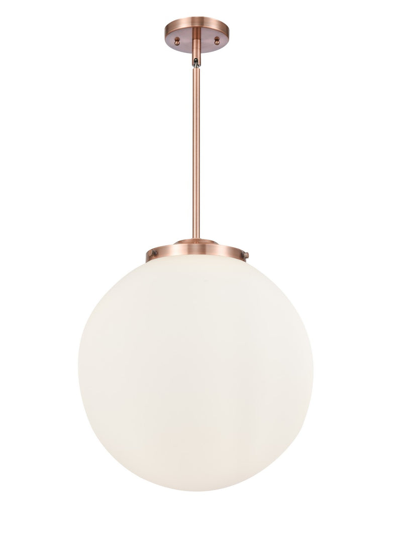 Innovations 221-3S-AC-G201-16-LED LED Pendant, Antique Copper