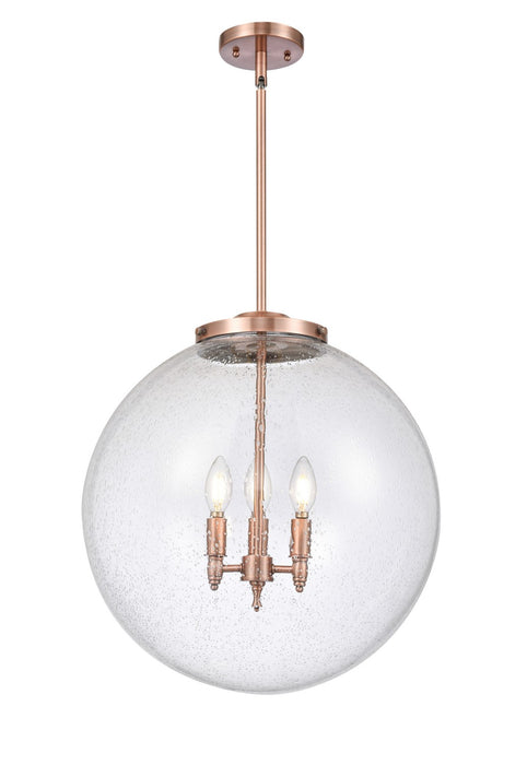 Innovations 221-3S-AC-G204-18-LED LED Pendant, Antique Copper