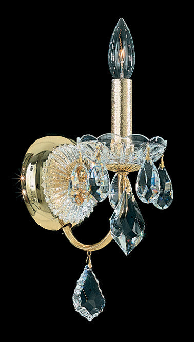 Schonbek 1701-51 One Light Wall Sconce, Black