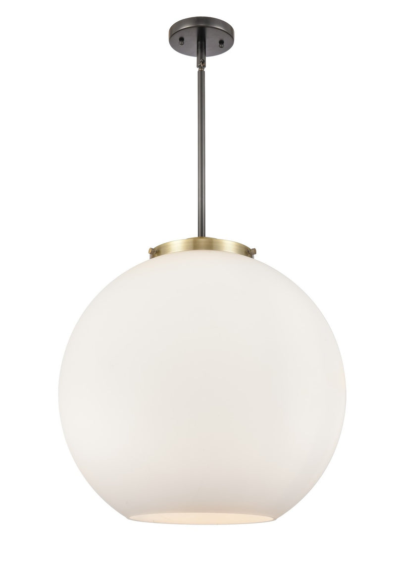 Innovations 221-3S-BAB-G121-18 Three Light Pendant, Black Antique Brass