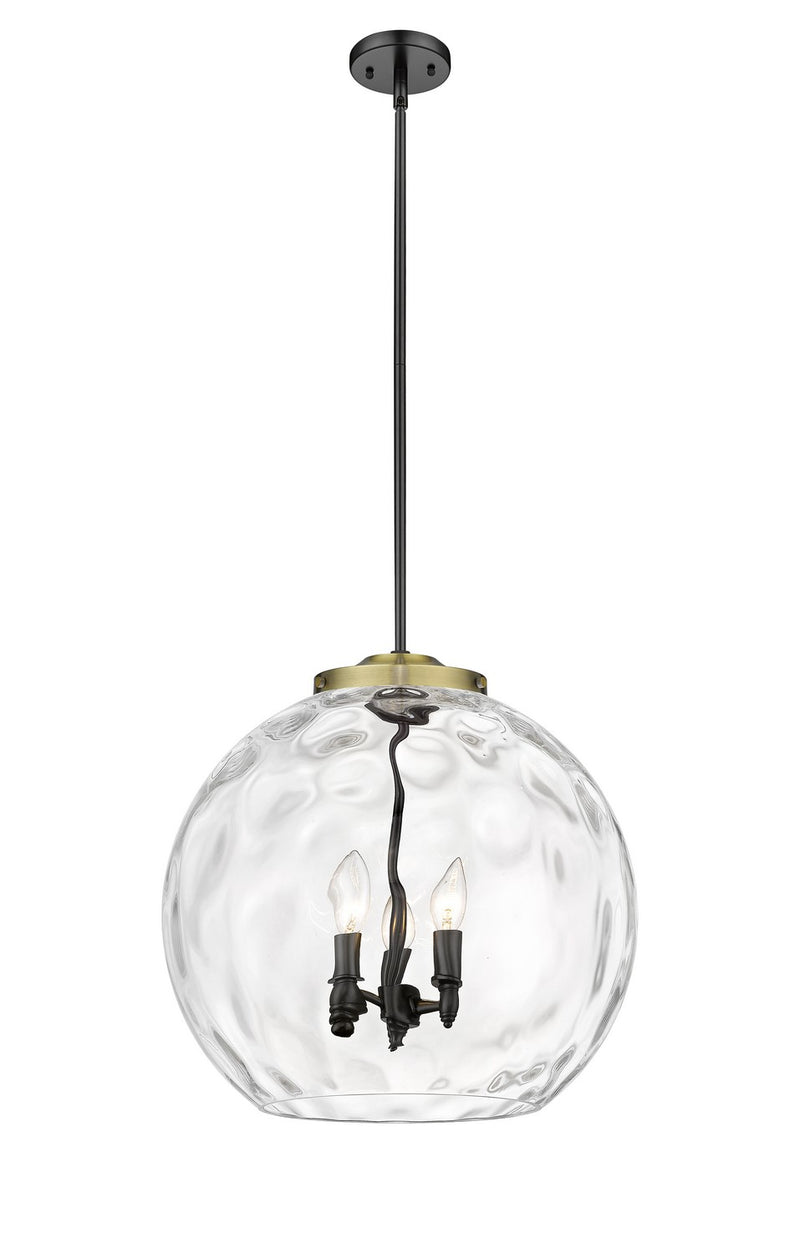 Innovations 221-3S-BAB-G1215-18 Three Light Pendant, Black Antique Brass