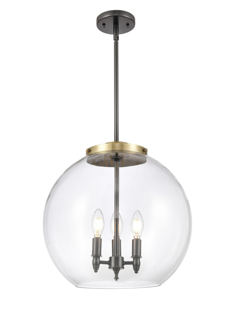 Innovations 221-3S-BAB-G122-16 Three Light Pendant, Black Antique Brass