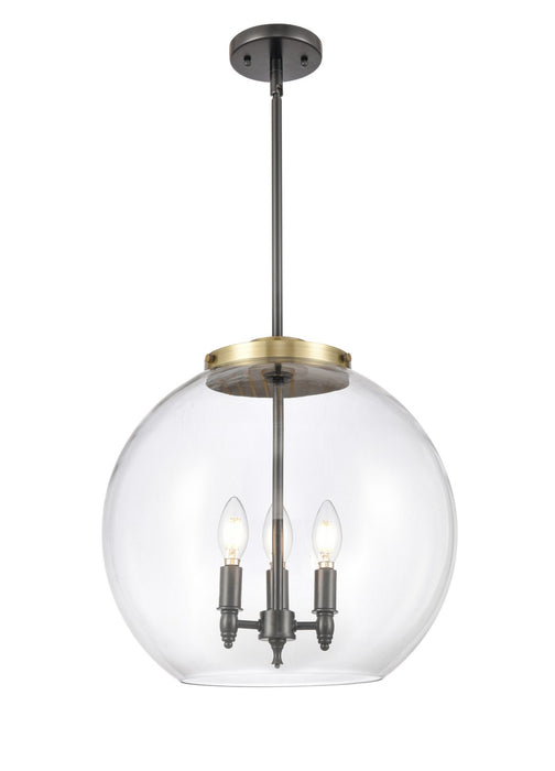 Innovations 221-3S-BAB-G122-16 Three Light Pendant, Black Antique Brass