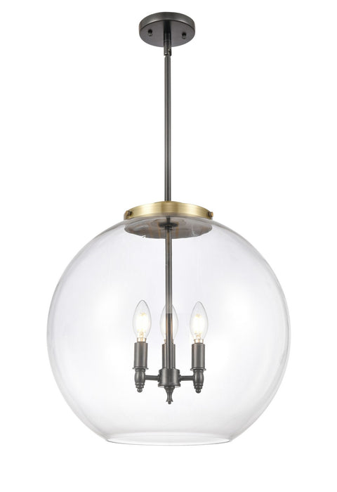 Innovations 221-3S-BAB-G122-18-LED LED Pendant, Black Antique Brass