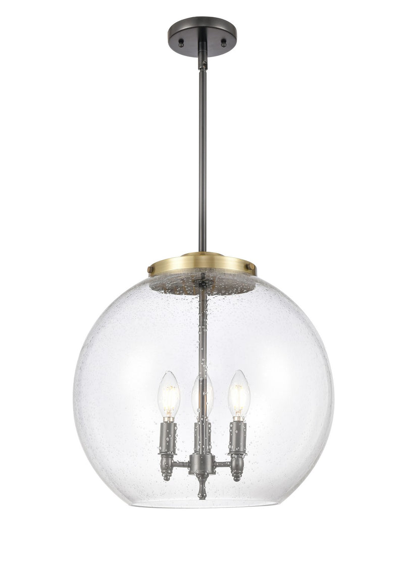 Innovations 221-3S-BAB-G124-16-LED LED Pendant, Black Antique Brass