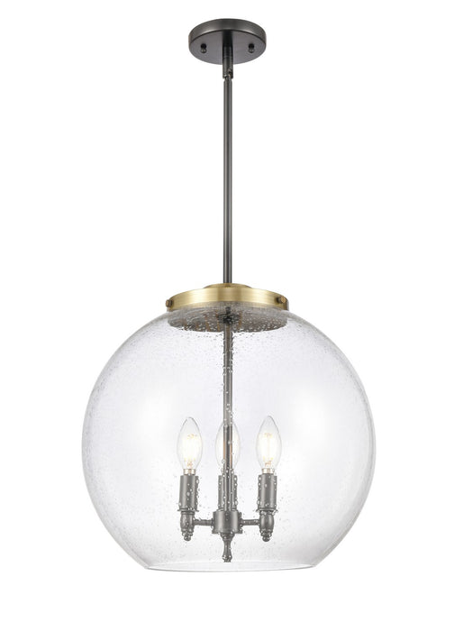 Innovations 221-3S-BAB-G124-16-LED LED Pendant, Black Antique Brass