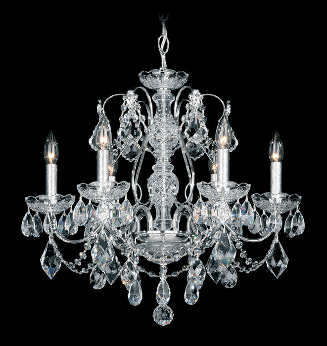 Schonbek 1705-22 Six Light Chandelier, Heirloom Gold