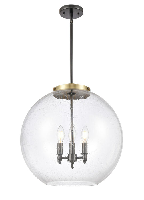 Innovations 221-3S-BAB-G124-18-LED LED Pendant, Black Antique Brass