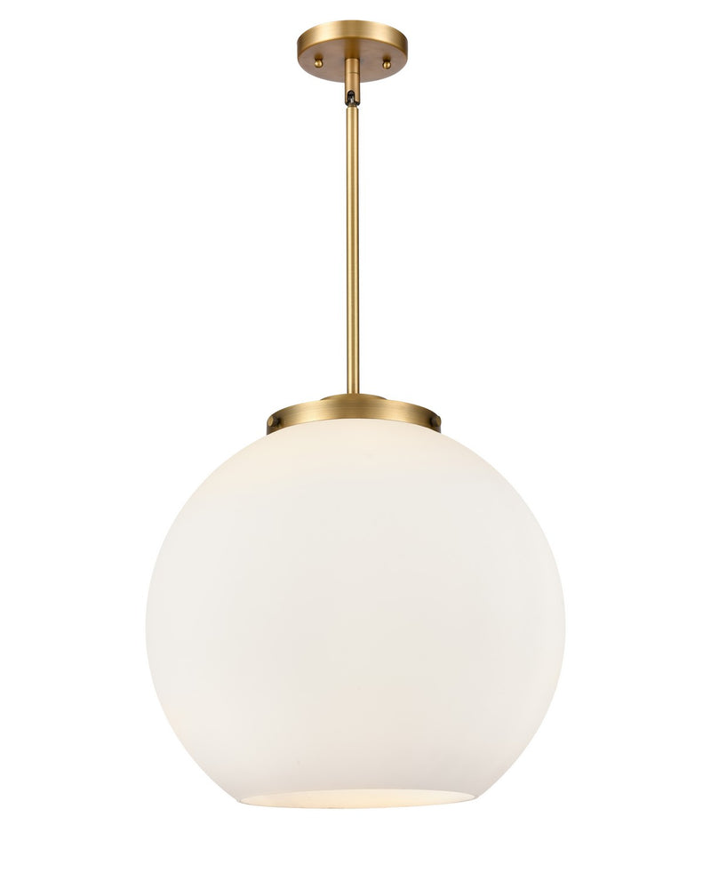 Innovations 221-3S-BB-G121-16 Three Light Pendant, Brushed Brass