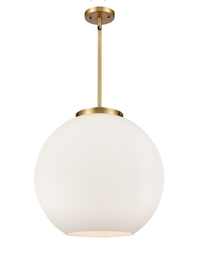 Innovations 221-3S-BB-G121-18 Three Light Pendant, Brushed Brass