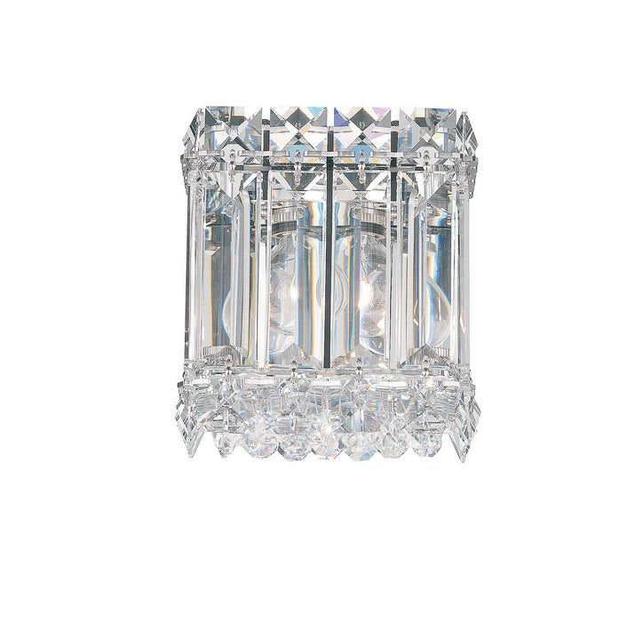 Schonbek 2220S One Light Wall Sconce, Stainless Steel