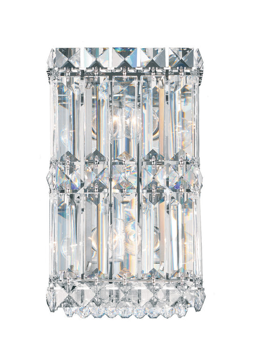 Schonbek 2235S Two Light Wall Sconce, Stainless Steel