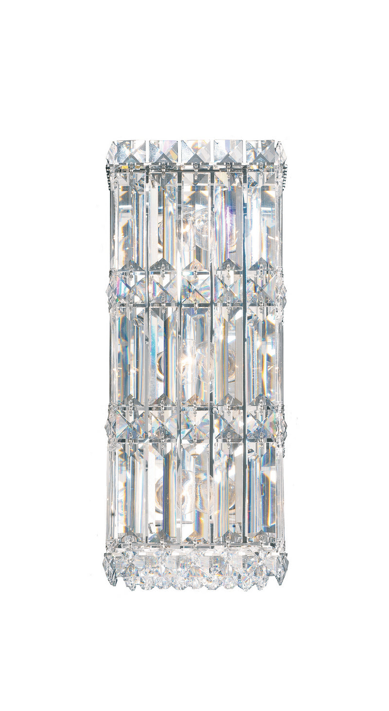Schonbek 2236O Three Light Wall Sconce, Polished Stainless Steel
