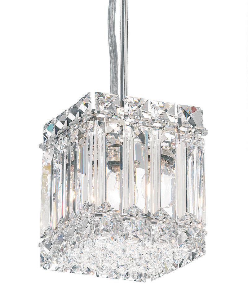 Schonbek 2245O Two Light Mini Pendant, Polished Stainless Steel