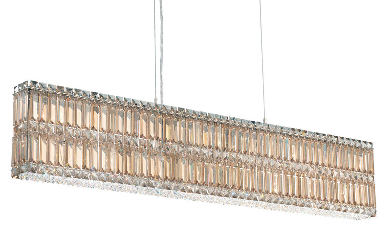 Schonbek 2267O 17 Light Linear Pendant, Polished Stainless Steel