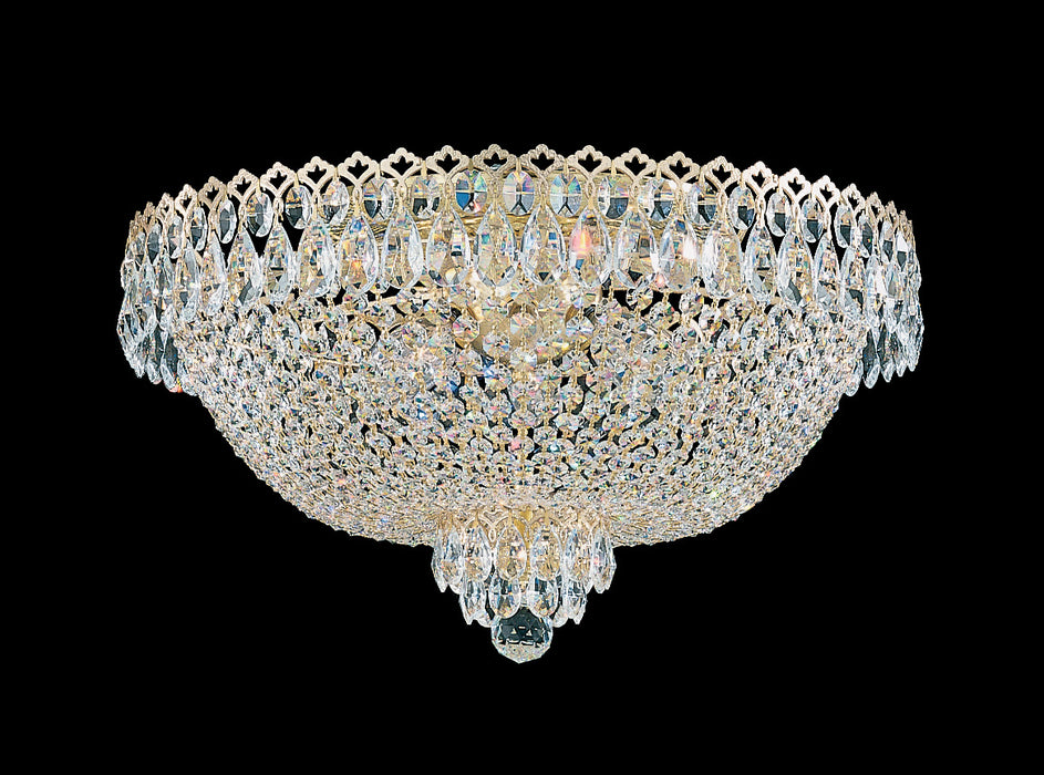 Schonbek 2618-211O Six Light Flush Mount, Aurelia