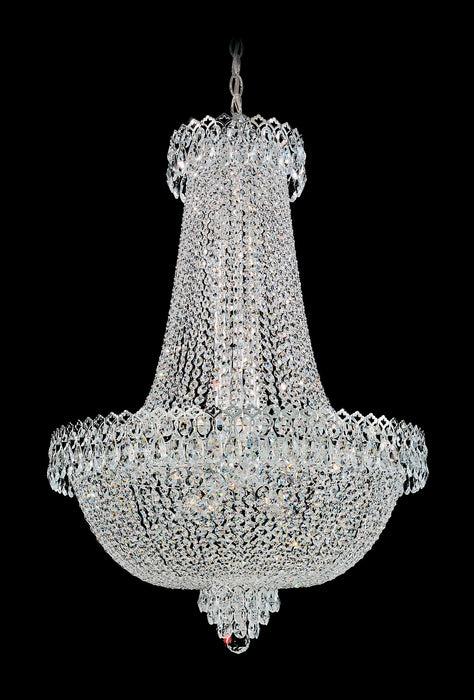 Schonbek 2626-40O 22 Light Chandelier, Polished Silver