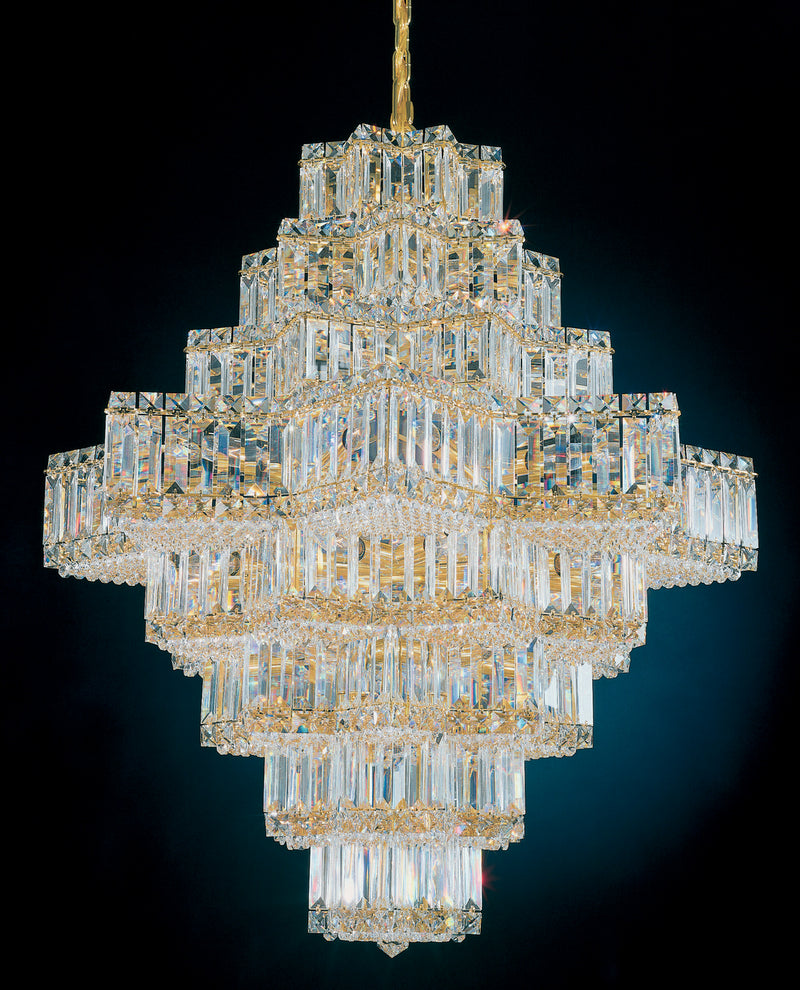 Schonbek 2726-40O 45 Light Chandelier, Polished Silver