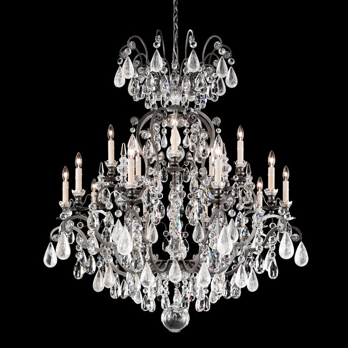 Schonbek 3573-51OS 16 Light Chandelier, Black
