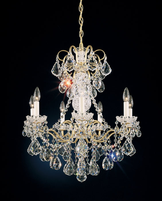 Schonbek 3656-76R Seven Light Chandelier, Heirloom Bronze