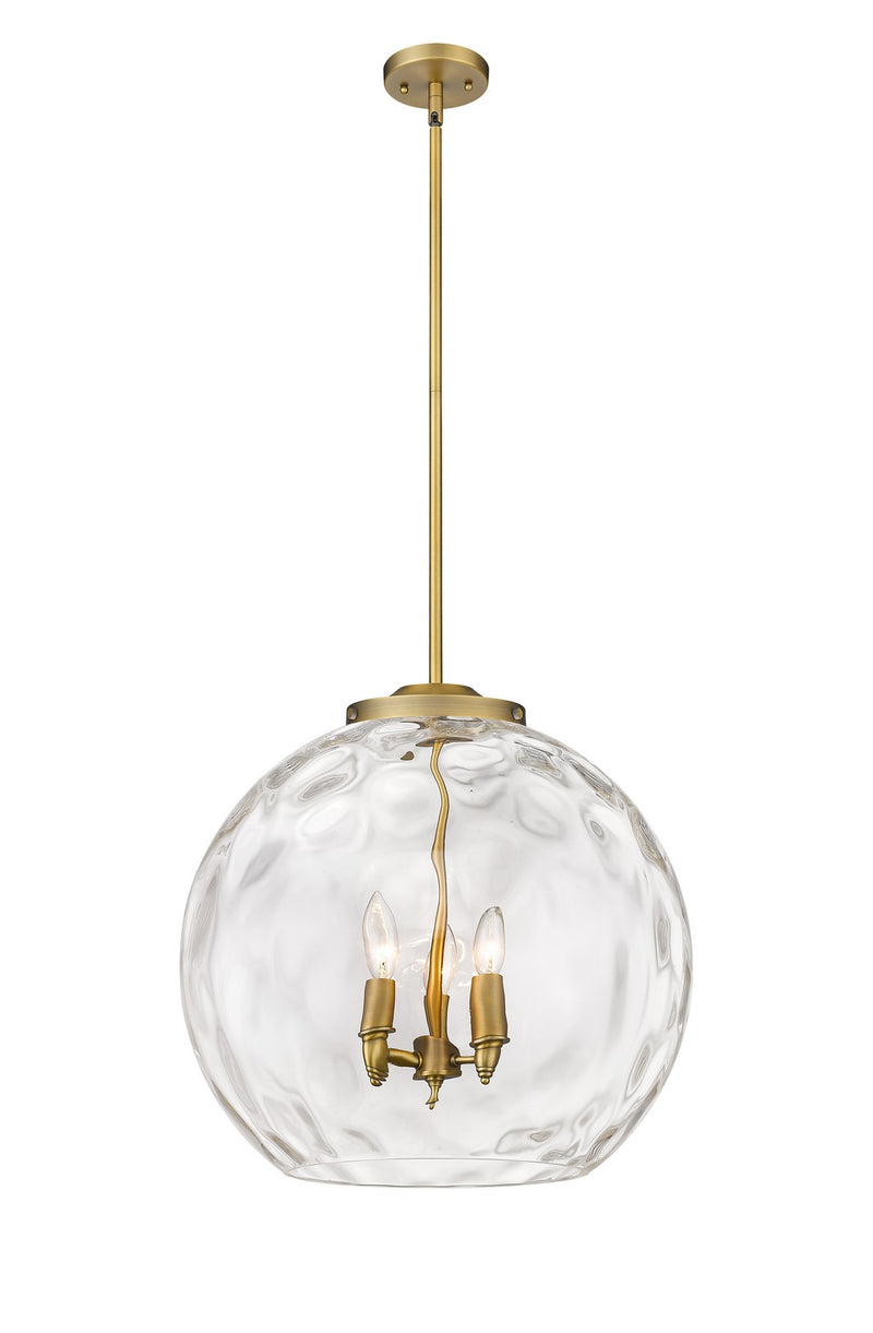 Innovations 221-3S-BB-G1215-18 Three Light Pendant, Brushed Brass