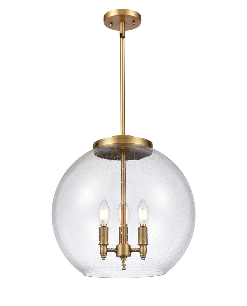Innovations 221-3S-BB-G124-16-LED LED Pendant, Brushed Brass