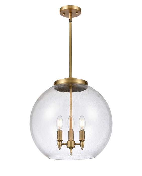 Innovations 221-3S-BB-G124-16-LED LED Pendant, Brushed Brass