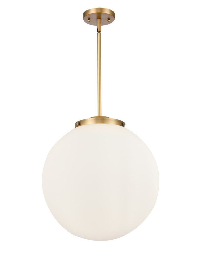 Innovations 221-3S-BB-G201-16 Three Light Pendant, Brushed Brass