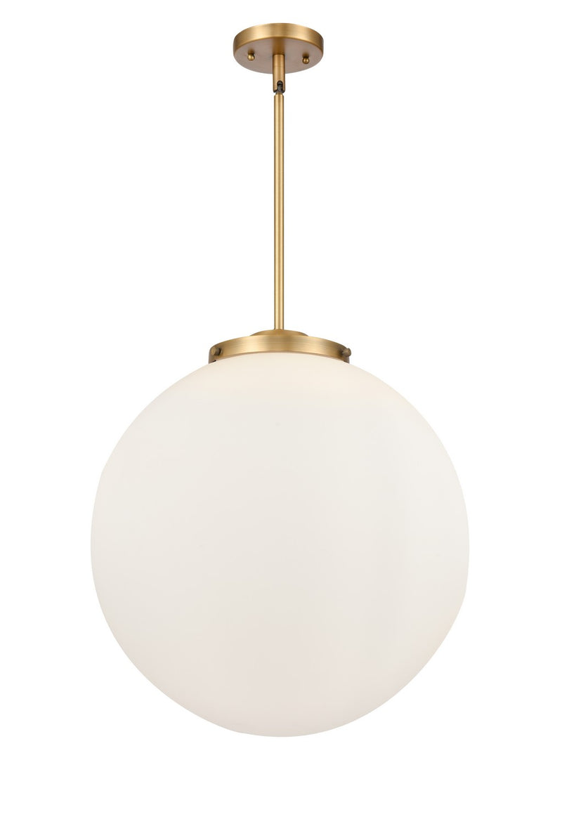 Innovations 221-3S-BB-G201-18 Three Light Pendant, Brushed Brass