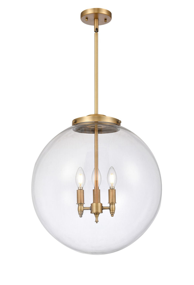 Innovations 221-3S-BB-G202-18-LED LED Pendant, Brushed Brass