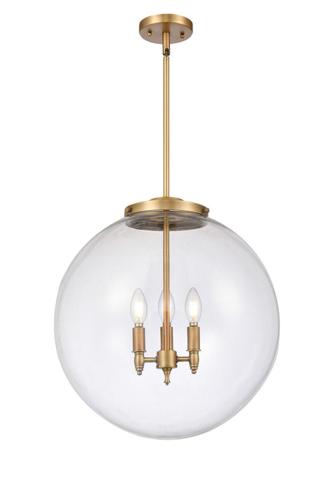 Innovations 221-3S-BB-G202-18-LED LED Pendant, Brushed Brass