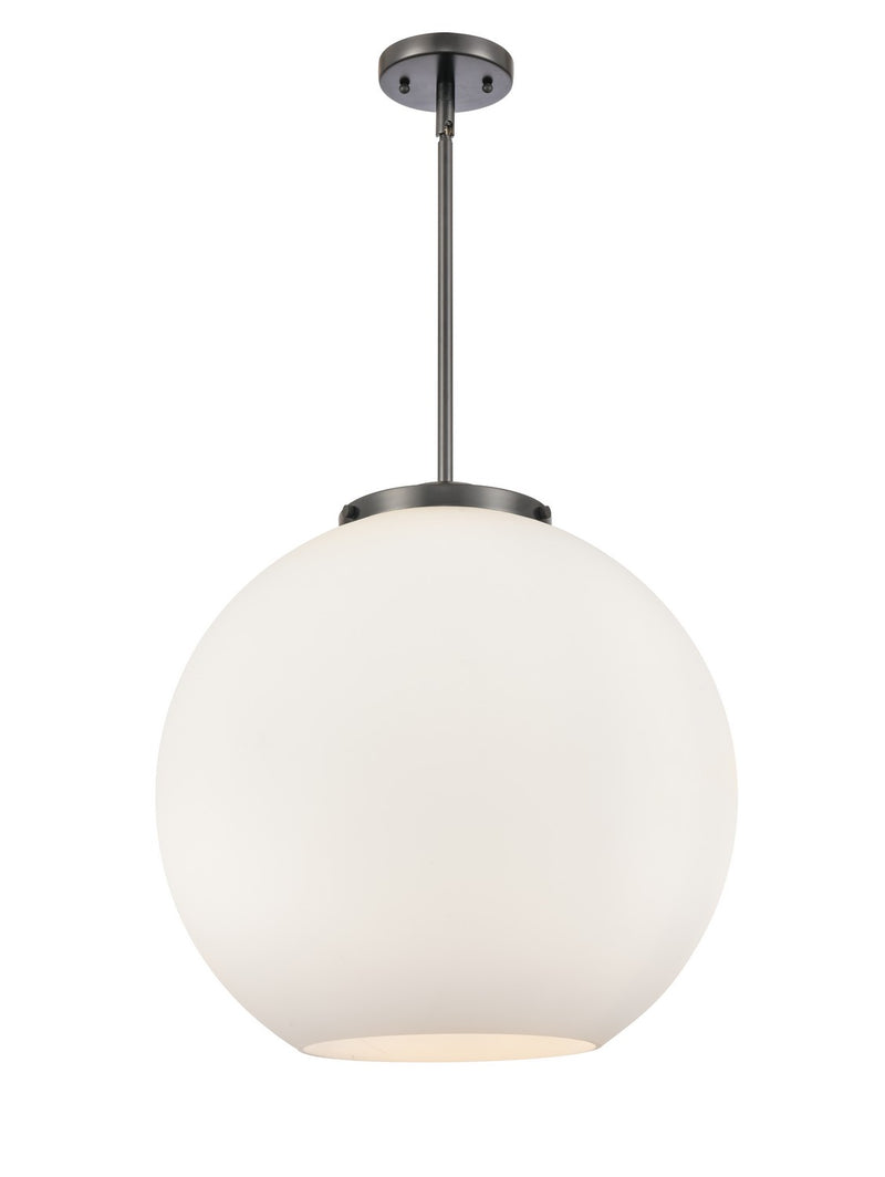 Innovations 221-3S-BK-G121-18 Three Light Pendant, Matte Black