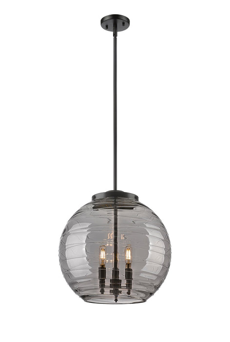 Innovations 221-3S-BK-G1213-16SM Three Light Pendant, Matte Black