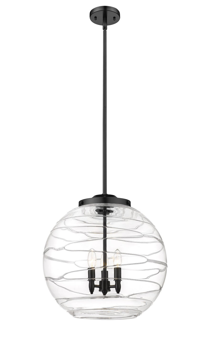 Innovations 221-3S-BK-G1213-18-LED LED Pendant, Matte Black