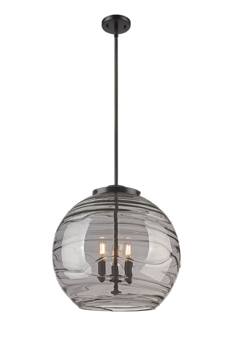 Innovations 221-3S-BK-G1213-18SM Three Light Pendant, Matte Black
