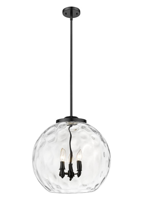 Innovations 221-3S-BK-G1215-18 Three Light Pendant, Matte Black