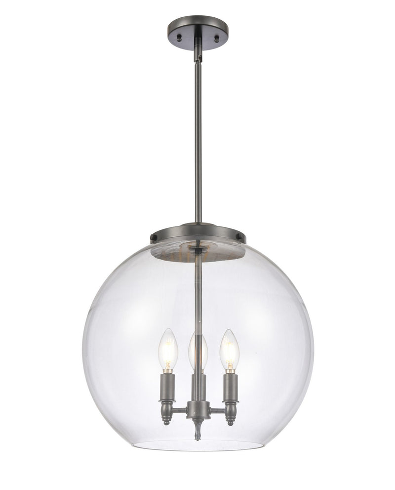 Innovations 221-3S-BK-G122-16 Three Light Pendant, Matte Black