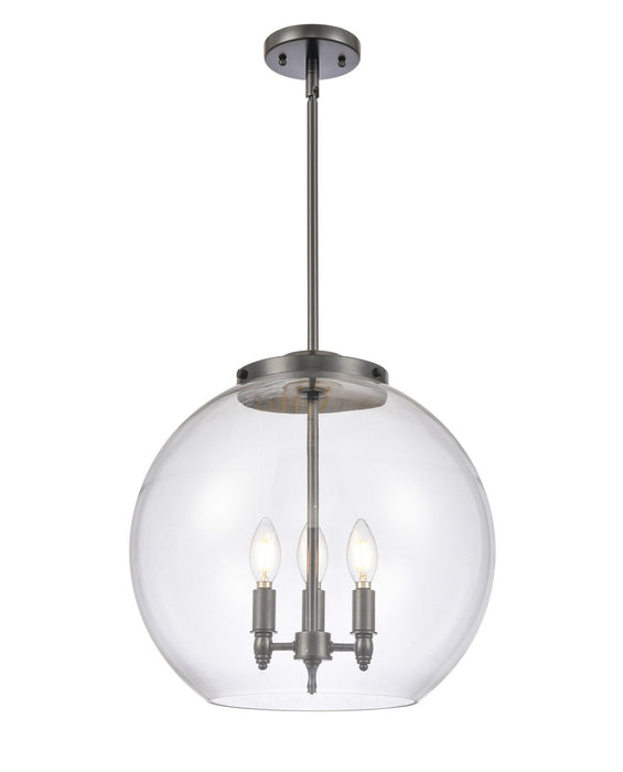 Innovations 221-3S-BK-G122-16 Three Light Pendant, Matte Black