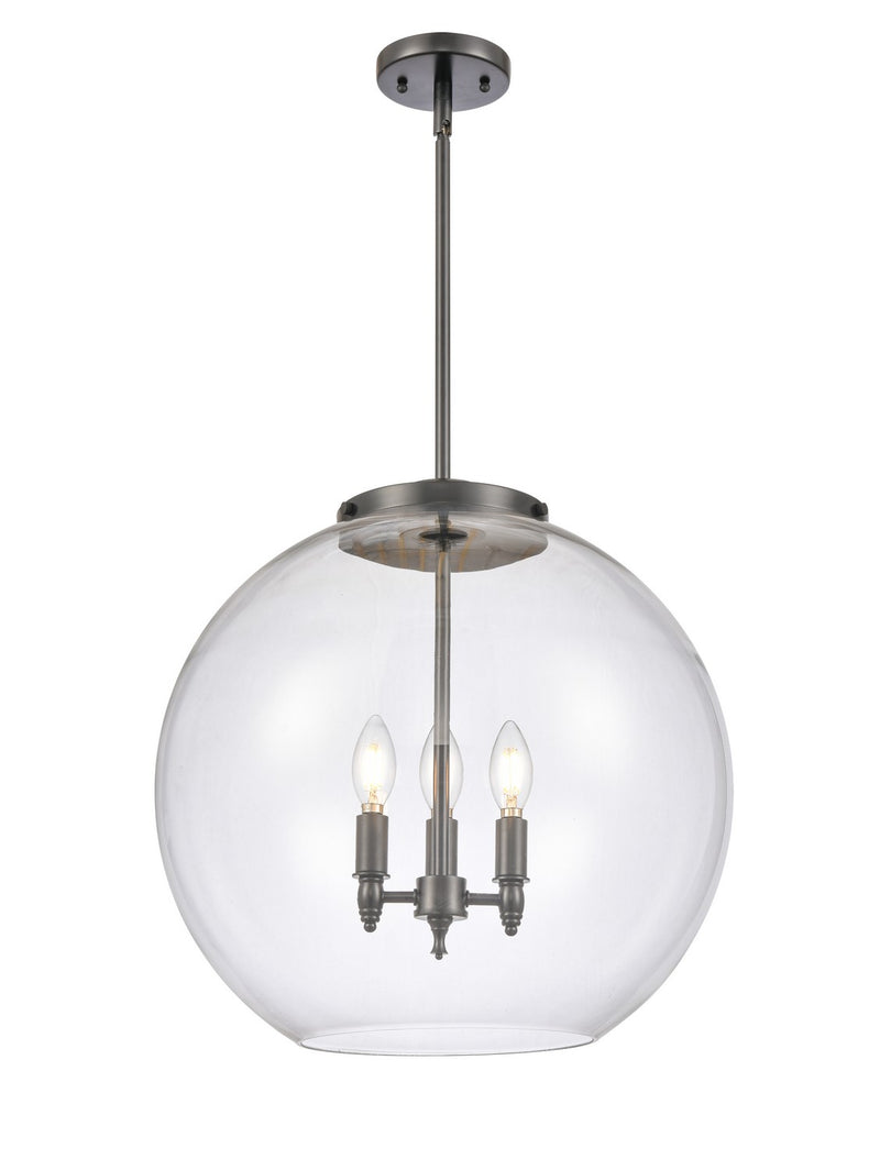 Innovations 221-3S-BK-G122-18-LED LED Pendant, Matte Black