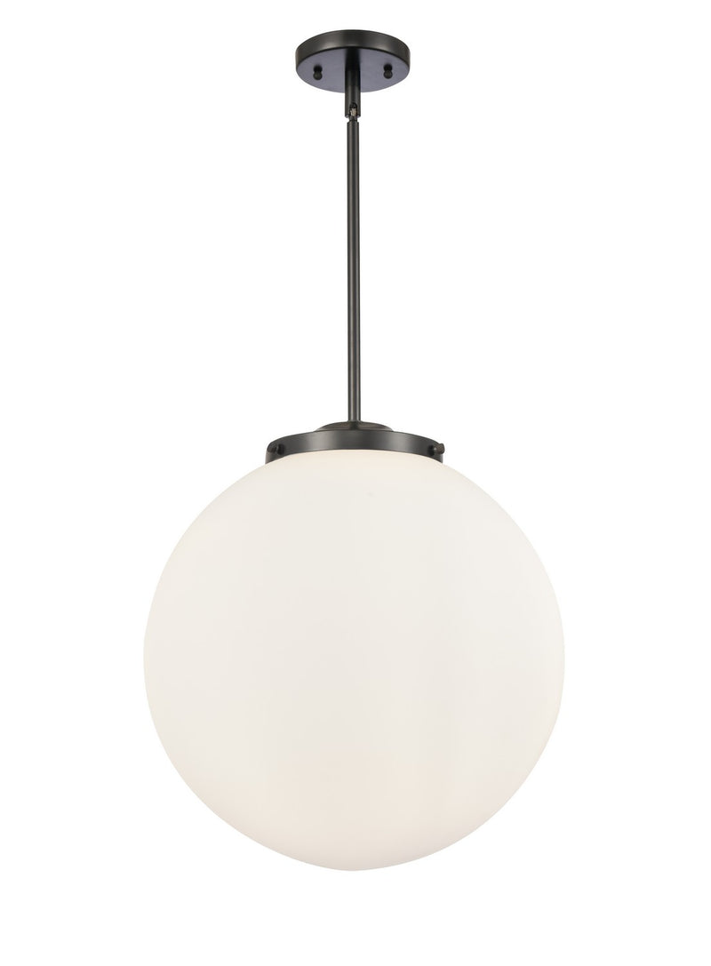 Innovations 221-3S-BK-G201-16 Three Light Pendant, Matte Black