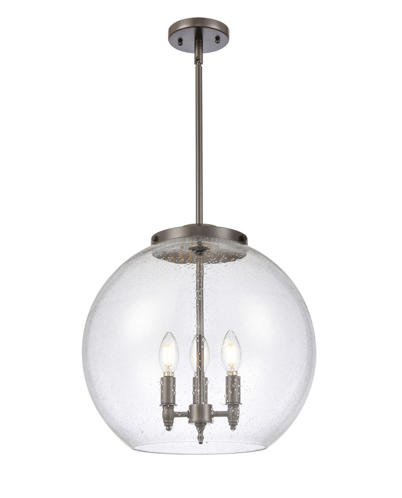 Innovations 221-3S-OB-G124-16 Three Light Pendant, Oil Rubbed Bronze