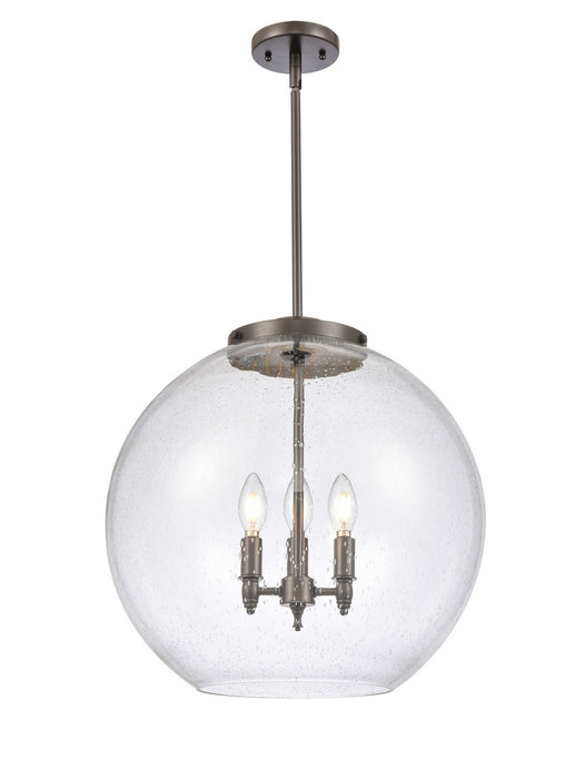 Innovations 221-3S-OB-G124-18 Three Light Pendant, Oil Rubbed Bronze
