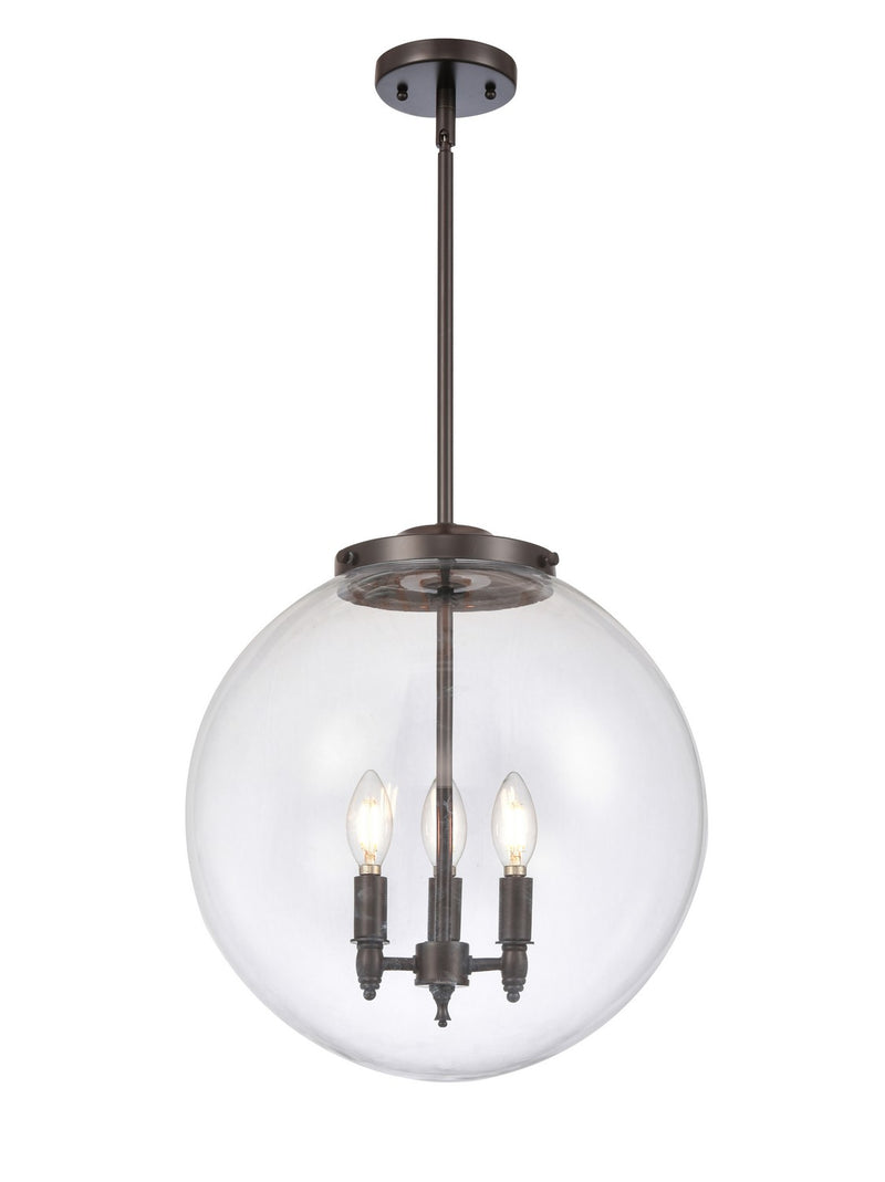 Innovations 221-3S-OB-G202-16 Three Light Pendant, Oil Rubbed Bronze
