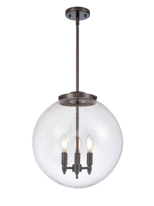 Innovations 221-3S-OB-G202-16 Three Light Pendant, Oil Rubbed Bronze